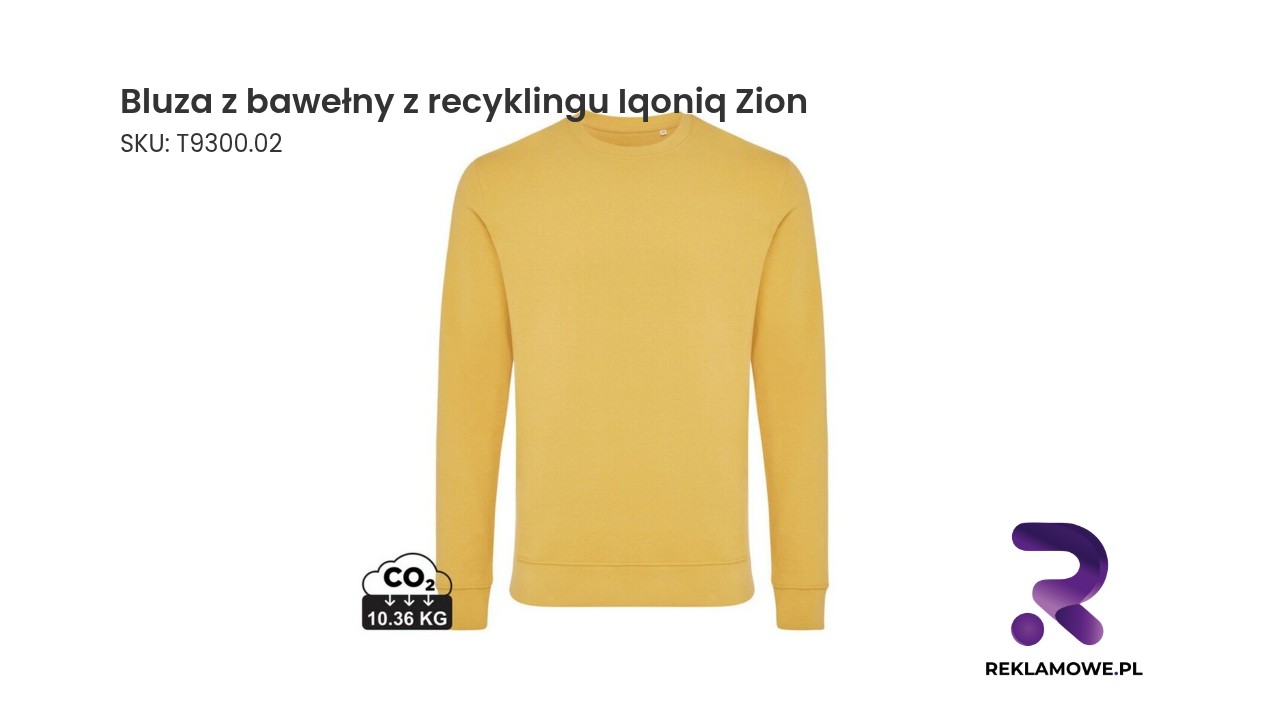 Bluza z bawełny z recyklingu marki Iqoniq Zion