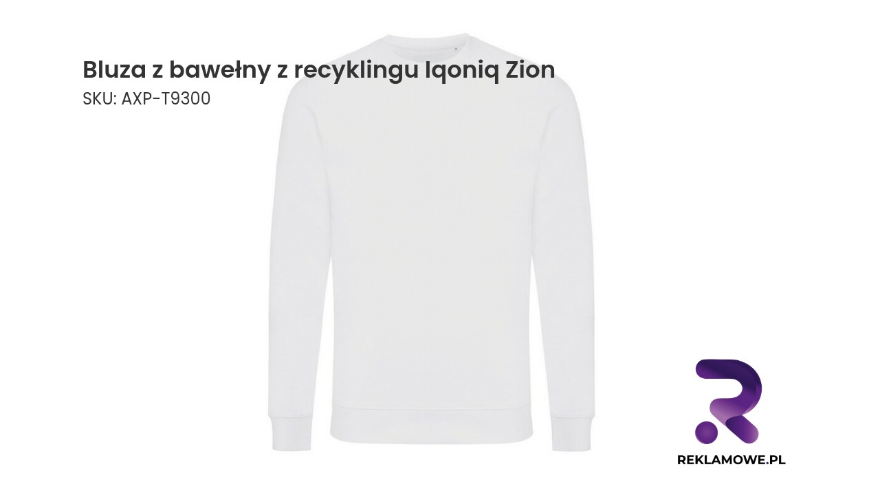 Ekologiczna bluza z recyklingowanej bawełny marki Iqoniq Zion