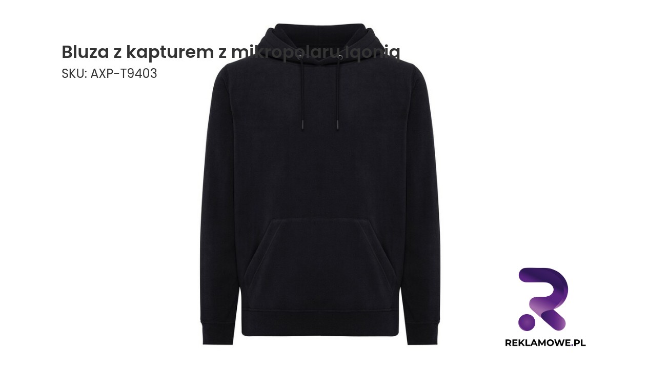 Bluza z kapturem z mikropolaru Iqoniq Trivor, RPET Wygodna bluza z kapturem wykonana z mikropolaru marki Iqoniq