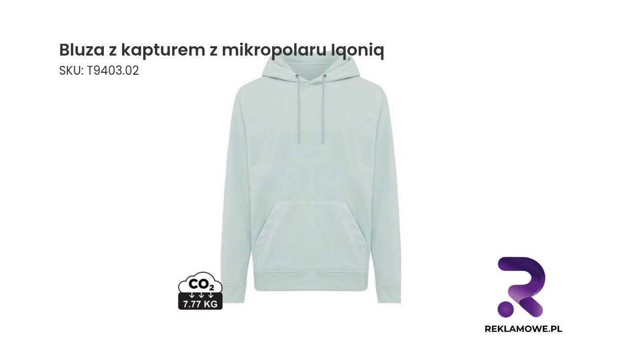 Bluza z kapturem Iqoniq wykonana z mikropolaru