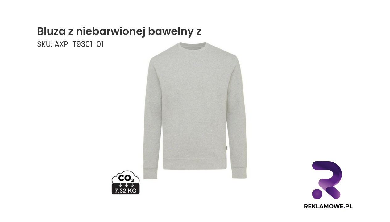 Bluza z niebarwionej bawełny