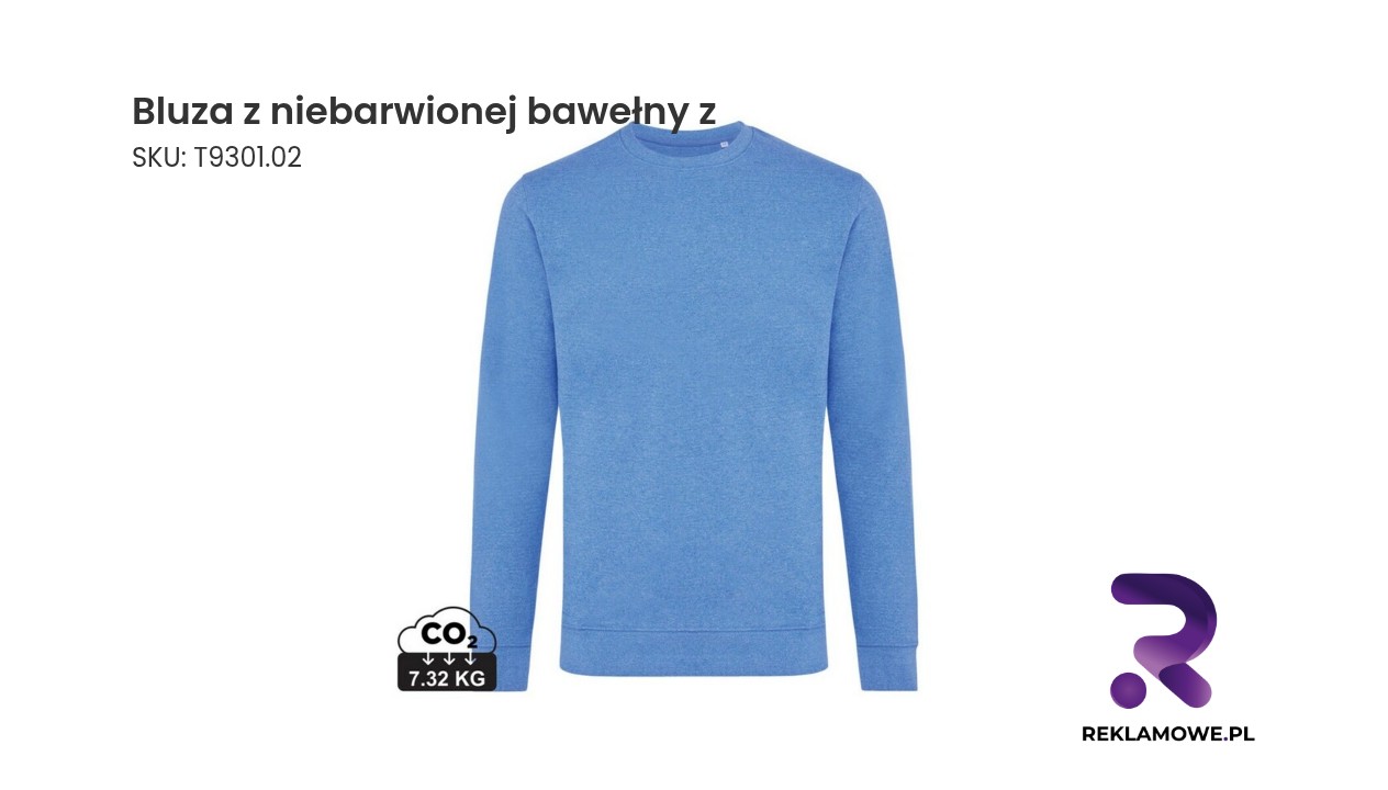 Bluza z niebarwionej bawełny