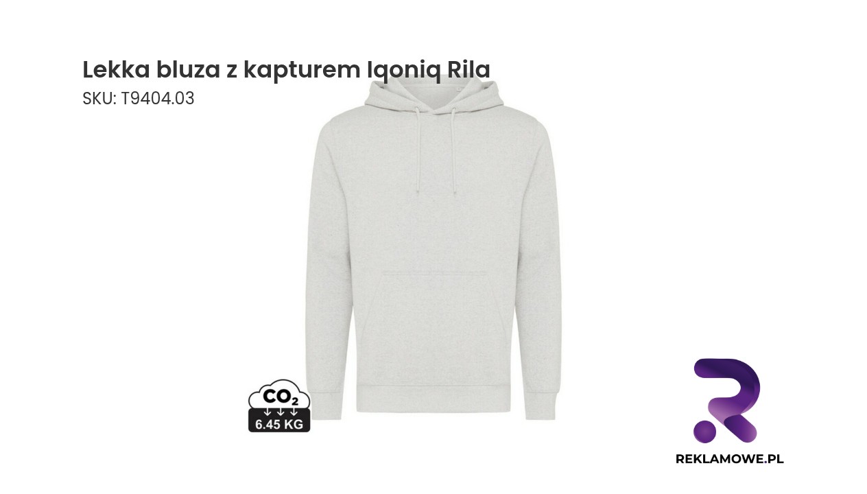 Lekka bluza z kapturem Iqoniq Rila na modelu