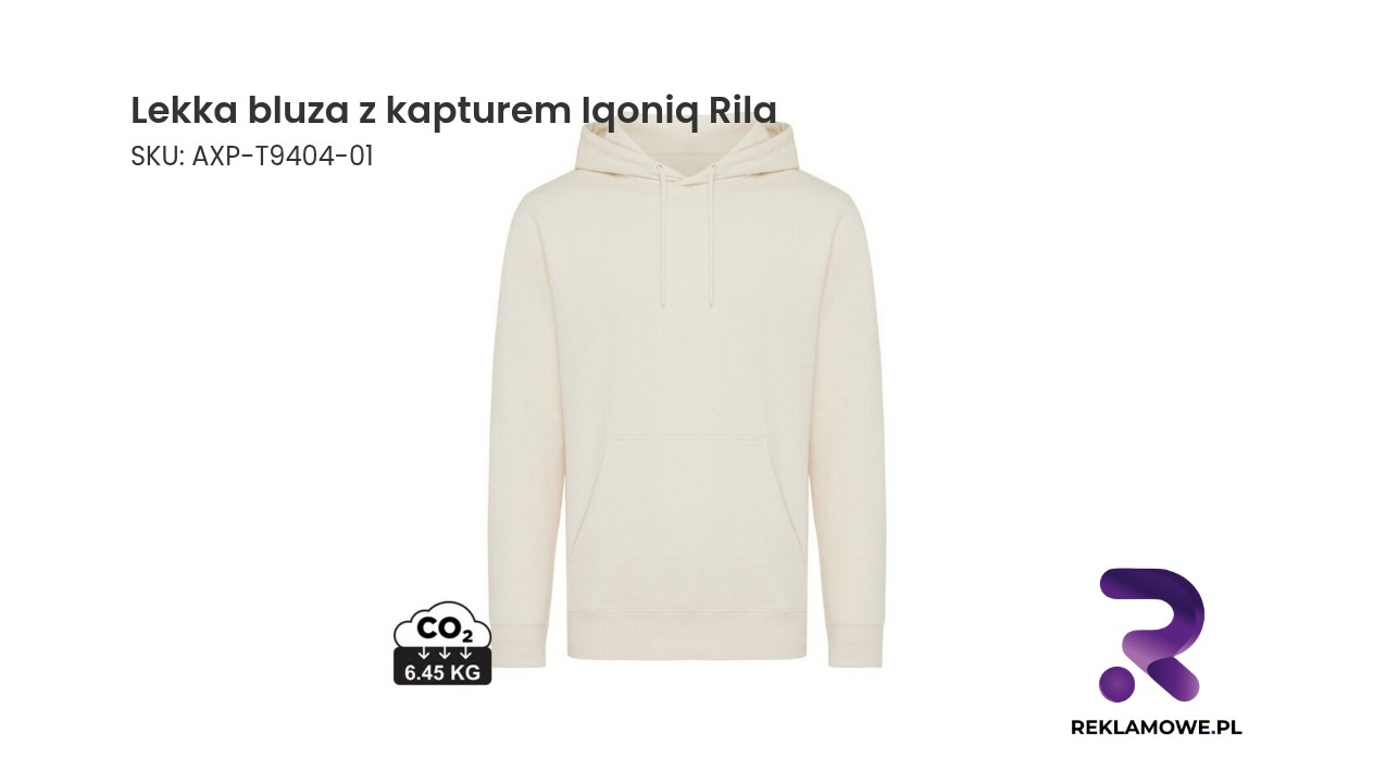 Lekka bluza z kapturem Iqoniq Rila, bawełna z recyklingu Lekka bluza z kapturem Iqoniq Rila w kolorze szarym