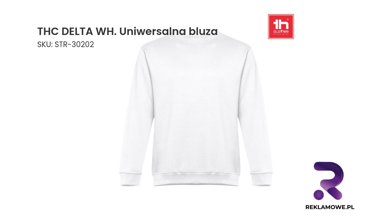 THC DELTA WH. Uniwersalna bluza Uniwersalna bluza THC DELTA WH w kolorze białym