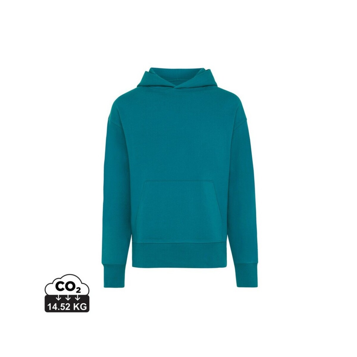 Luźna bluza z kapturem z bawełny z recyklingu Iqoniq Yoho T9402.001.L_S_0