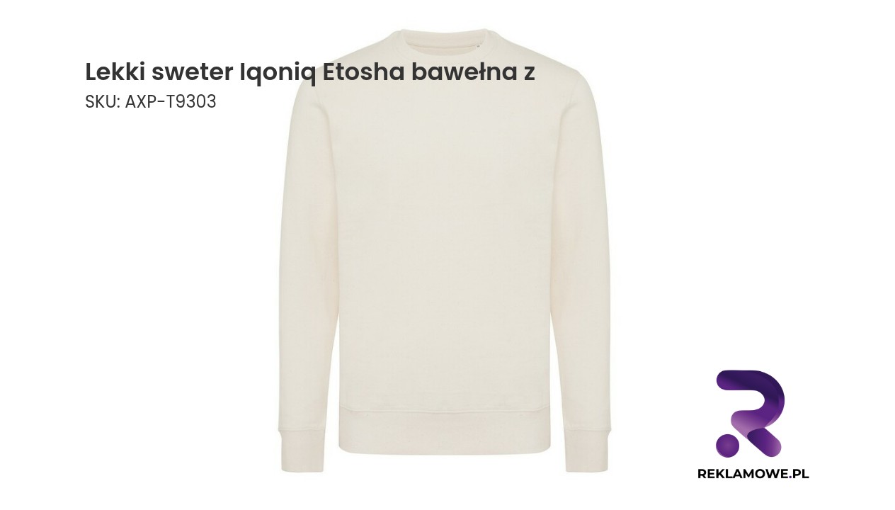 Lekki sweter Iqoniq Etosha, bawełna z recyklingu Lekki sweter Iqoniq Etosha z bawełny – wygodny i stylowy sweter