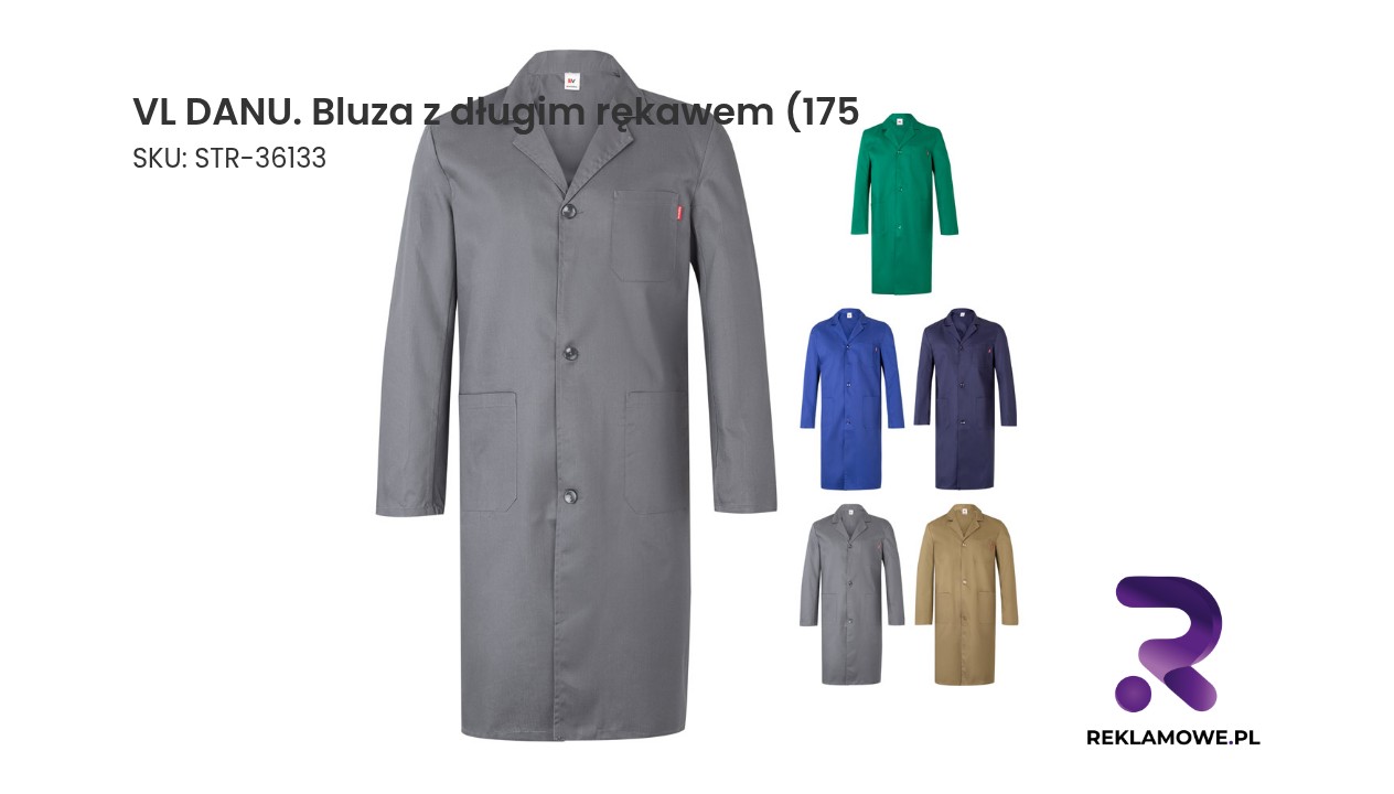 VL DANU. Bluza z długim rękawem (175 g/m²), z bawełny twill (35%) i poliestru (65%) VL DANU bluza z długim rękawem 175